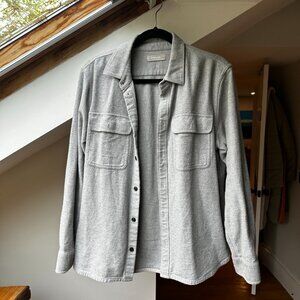 Heavyweight overshirt, heather grey - from Everlane